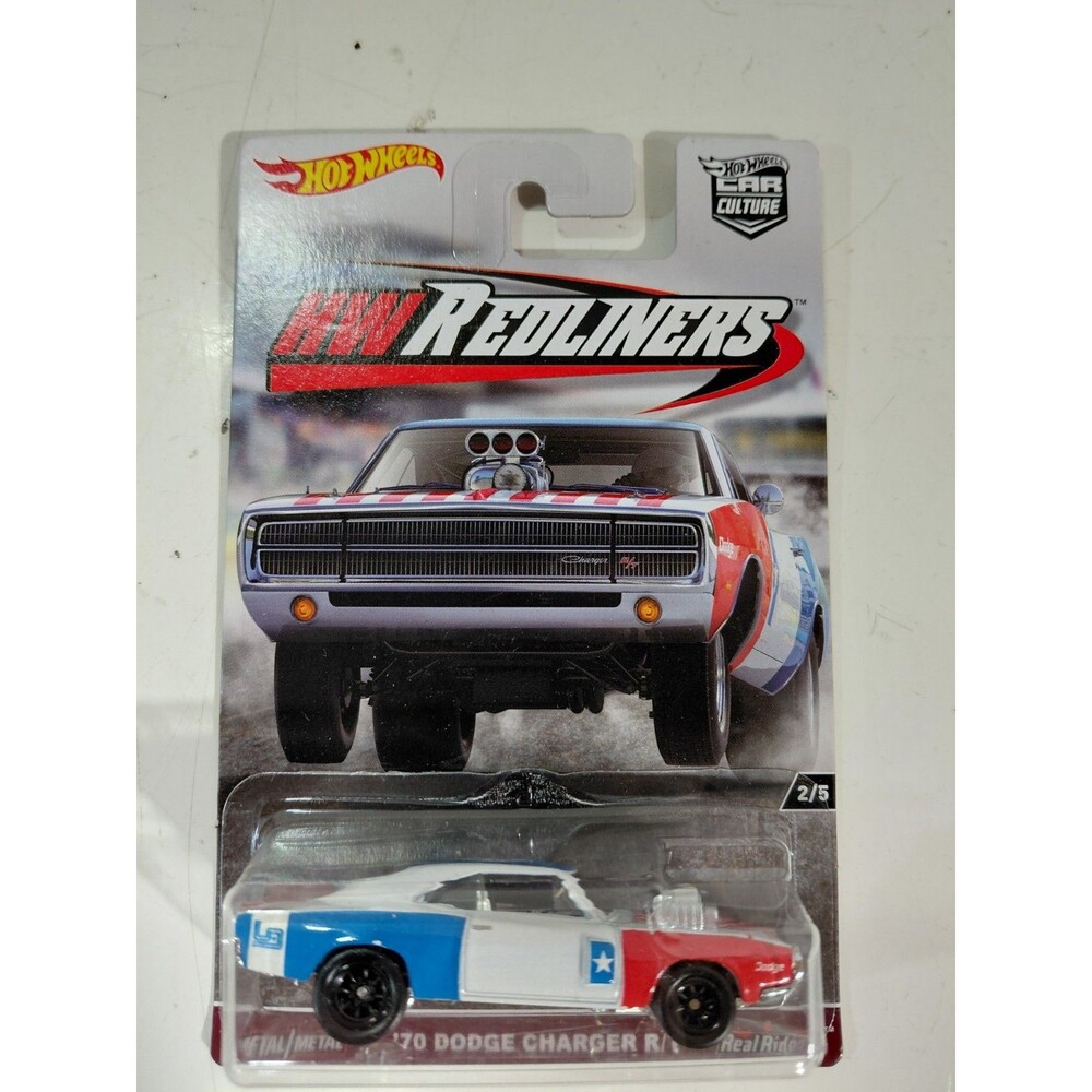 NIP Hot Wheels Redliners 1:64 Die Cast 1970 Dodge Charger R/T Muscle Car